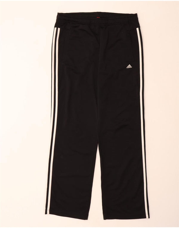 ADIDAS Boys Tracksuit Trousers 15-16 Years  Black Polyester