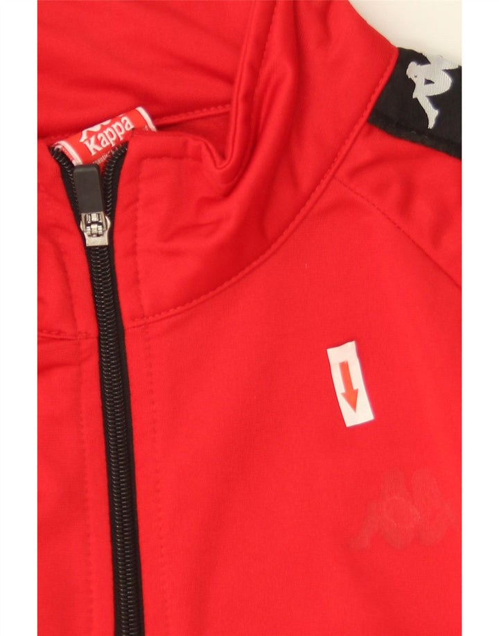 Kappa Mens Graphic Tracksuit Top Jacket XL Red Colourblock