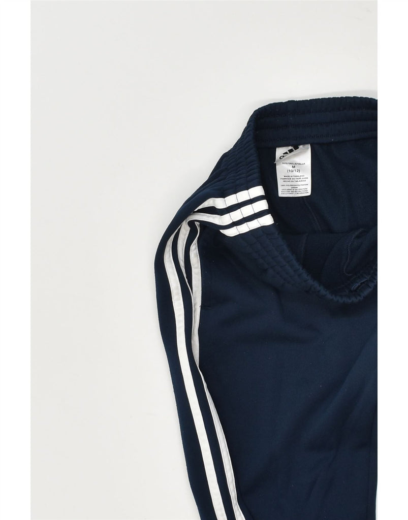 ADIDAS Boys Tracksuit Trousers 10-11 Years Medium Navy Blue Polyester | Vintage Adidas | Thrift | Second-Hand Adidas | Used Clothing | Messina Hembry 