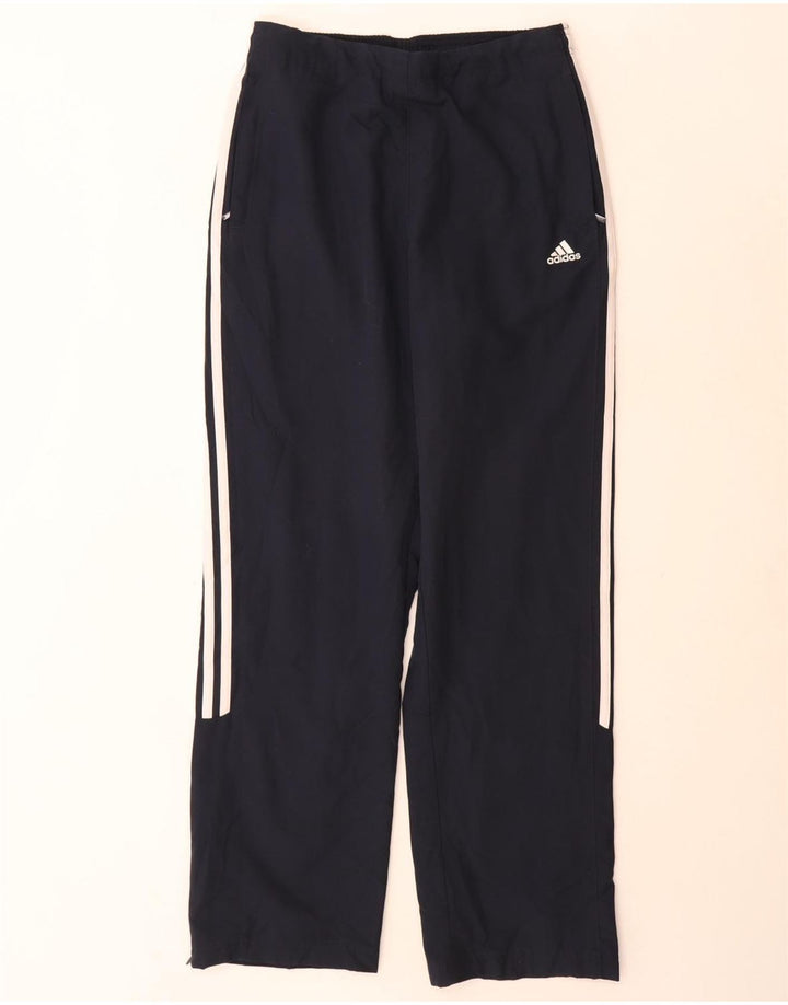 Adidas Womens Tracksuit Trousers UK 12 Medium Navy Blue Polyester