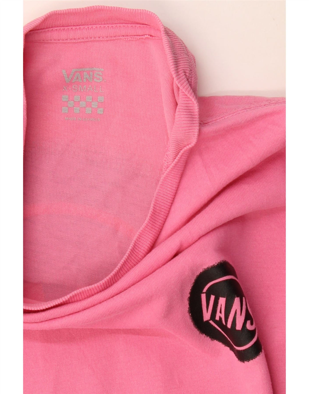 VANS Mens Graphic T-Shirt Top XS Pink