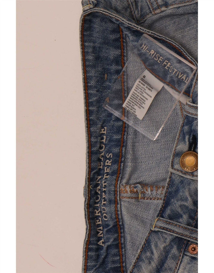 American Eagle Womens Distressed Denim Shorts US 8 Medium W30 Blue