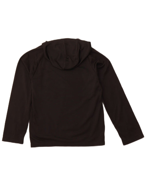 PUMA Boys Hoodie Jumper 11-12 Years Black Polyester