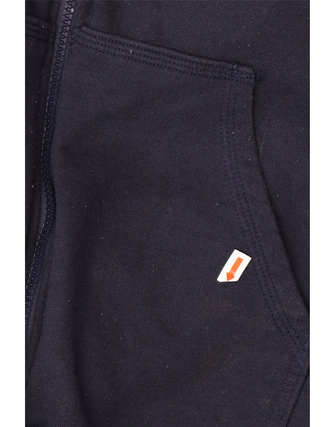 CHAMPION Mens Zip Hoodie Sweater XL Navy Blue Cotton
