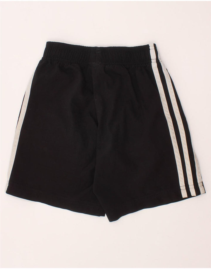 ADIDAS Boys Sport Shorts 7-8 Years  Black Polyester