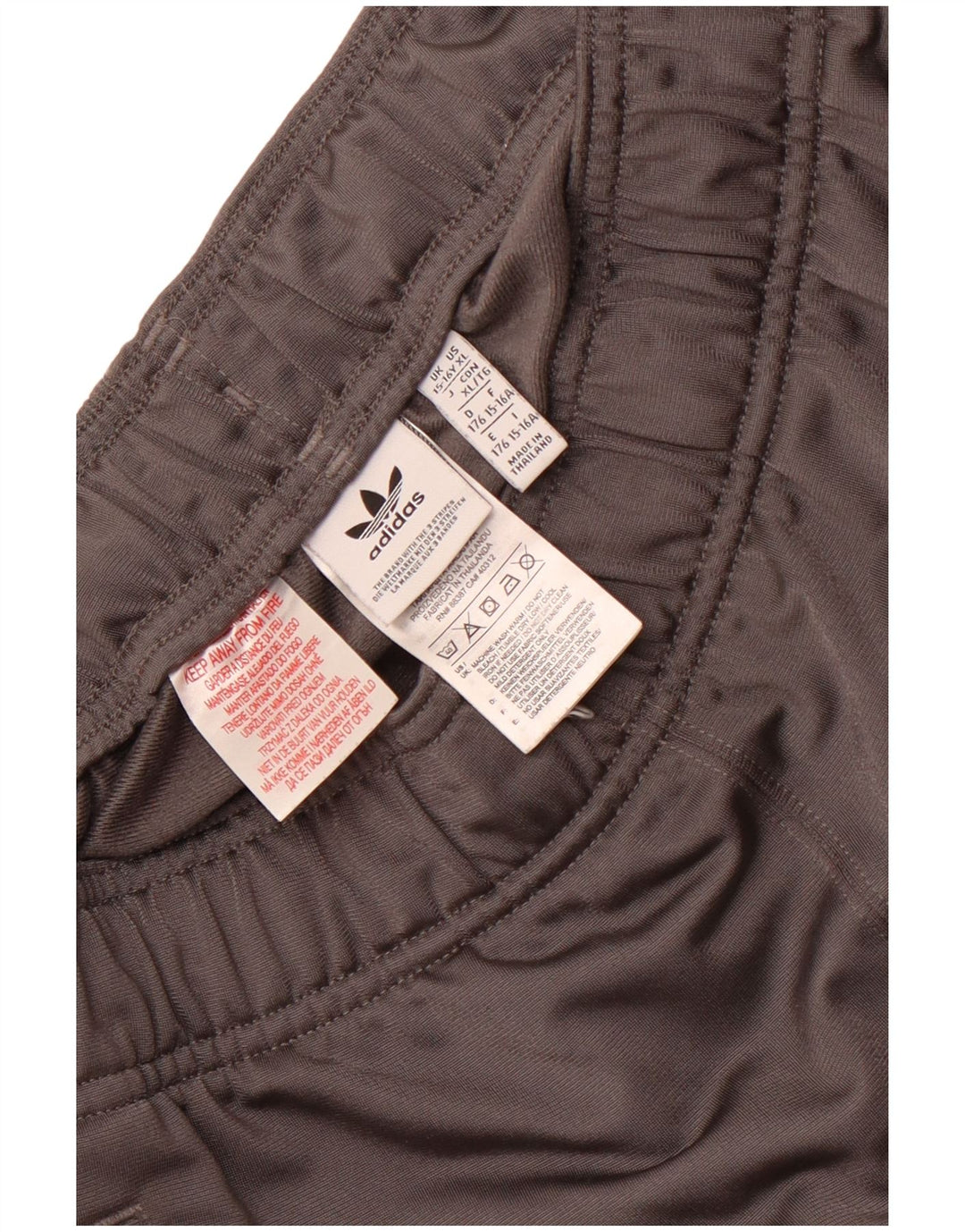 Adidas Boys Tracksuit Trousers Joggers 15-16 Years  Grey Polyester