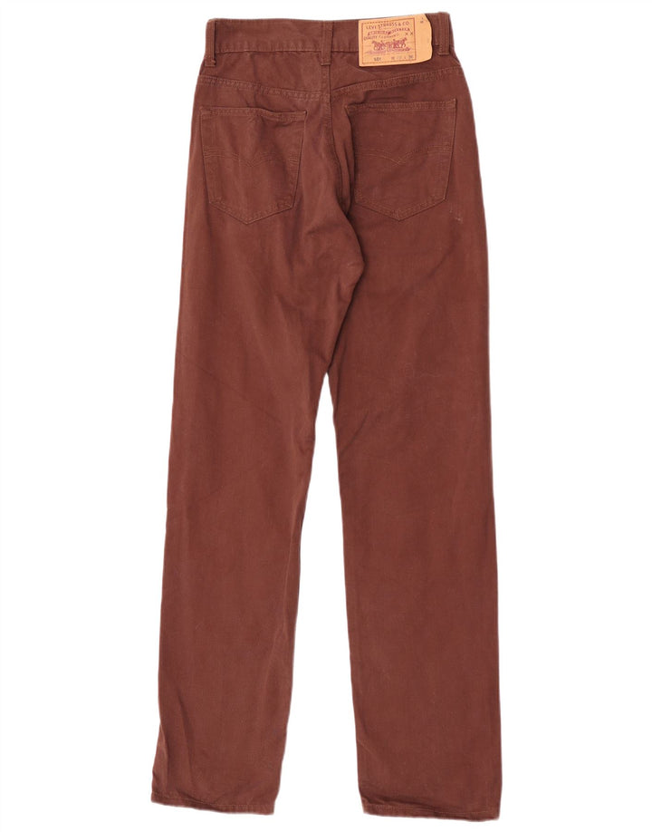 Levi's Womens 501 Straight Jeans W29 L32 Brown Cotton