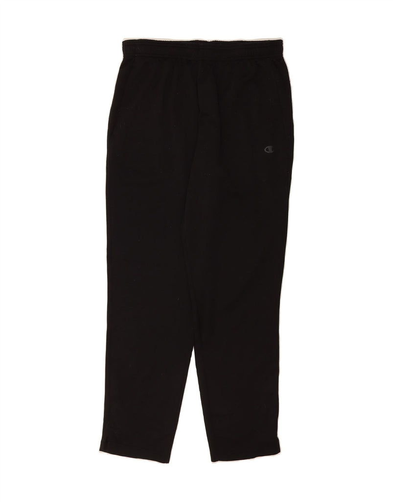 CHAMPION Womens Tracksuit Trousers UK 14 Medium  Black Polyester Vintage Champion and Second-Hand Champion from Messina Hembry 