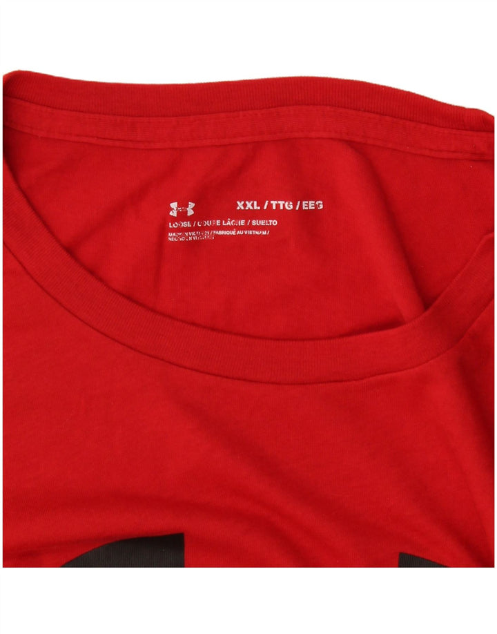 Under Armour Mens Graphic T-Shirt Top 2XL Red