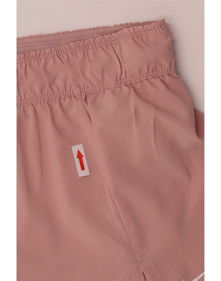 Nike Womens Dri Fit Sport Shorts UK 10 Small Pink Polyester