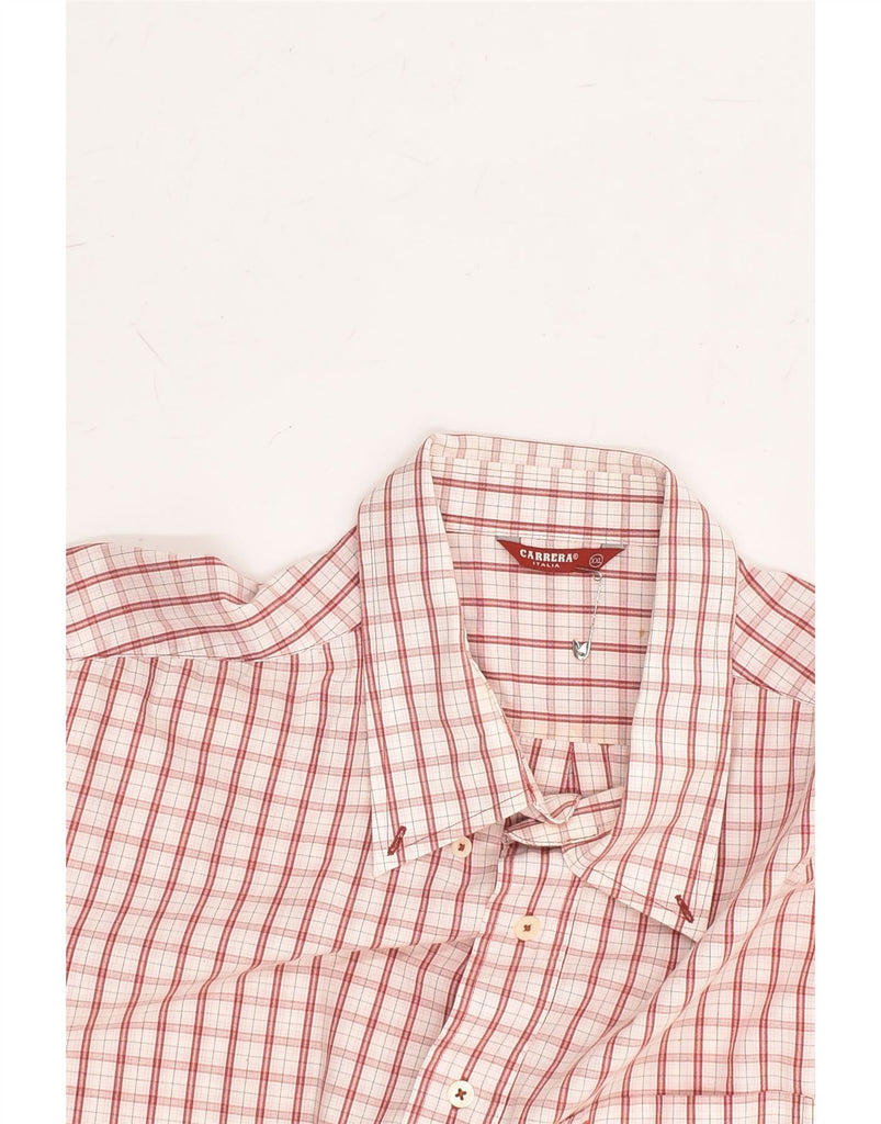 CARRERA Mens Shirt 2XL Red Check Cotton | Vintage Carrera | Thrift | Second-Hand Carrera | Used Clothing | Messina Hembry 