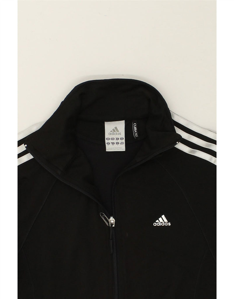 ADIDAS Womens Clima 365 Tracksuit Top Jacket UK 8 Small Black Polyester | Vintage Adidas | Thrift | Second-Hand Adidas | Used Clothing | Messina Hembry 