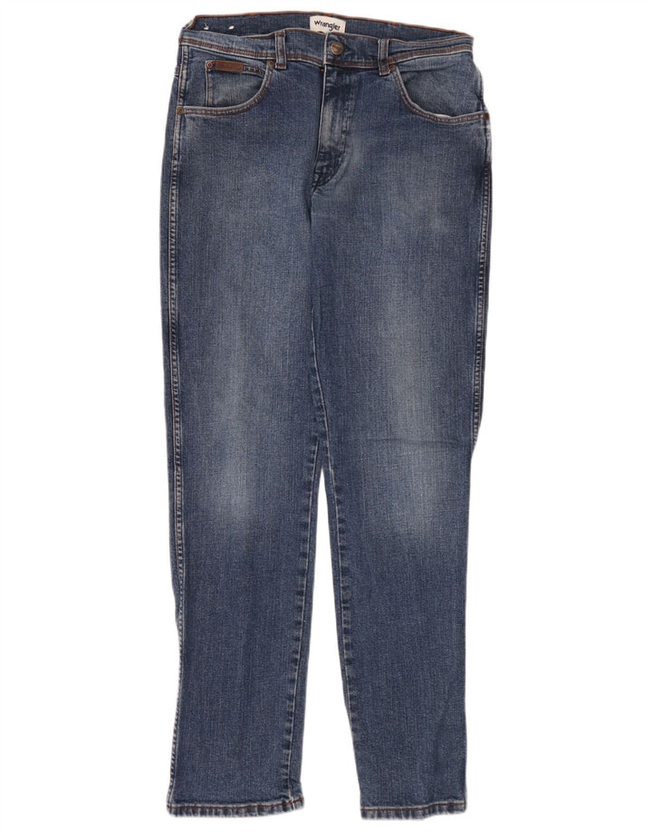 Wrangler Mens Texas Slim Jeans W33 L34 Blue Cotton