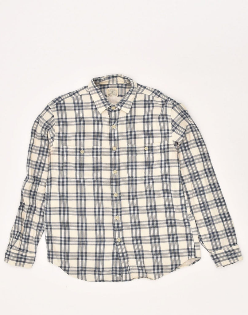 J. CREW Mens Shirt Small Grey Check Cotton | Vintage J. Crew | Thrift | Second-Hand J. Crew | Used Clothing | Messina Hembry 