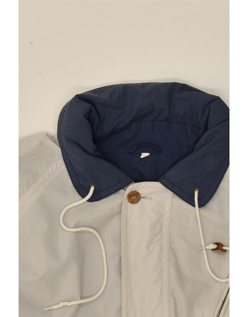 VINTAGE Mens Bomber Jacket UK 42 XL Grey Polyester | Vintage Vintage | Thrift | Second-Hand Vintage | Used Clothing | Messina Hembry 