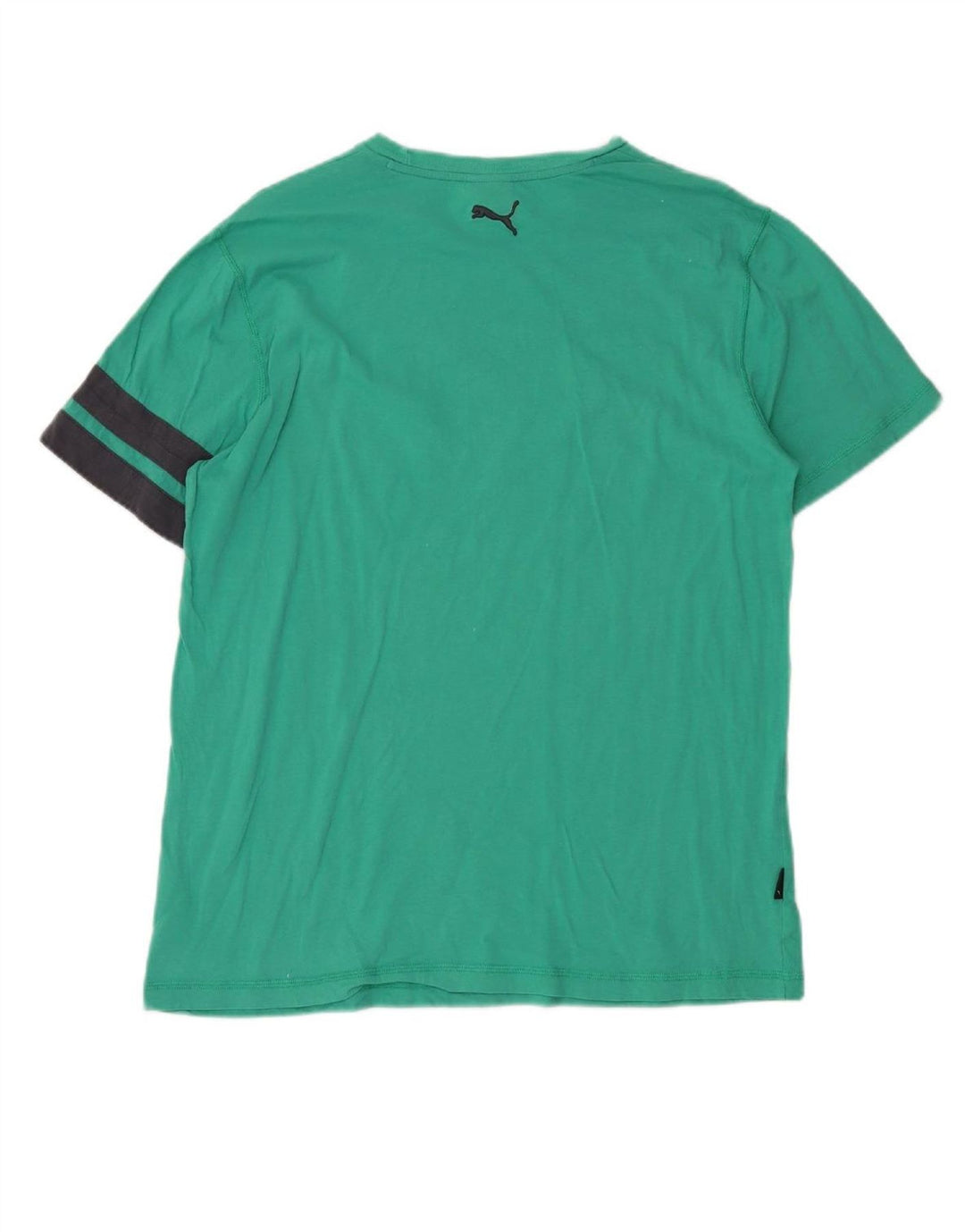 PUMA Mens Graphic T-Shirt Top Large Green Cotton