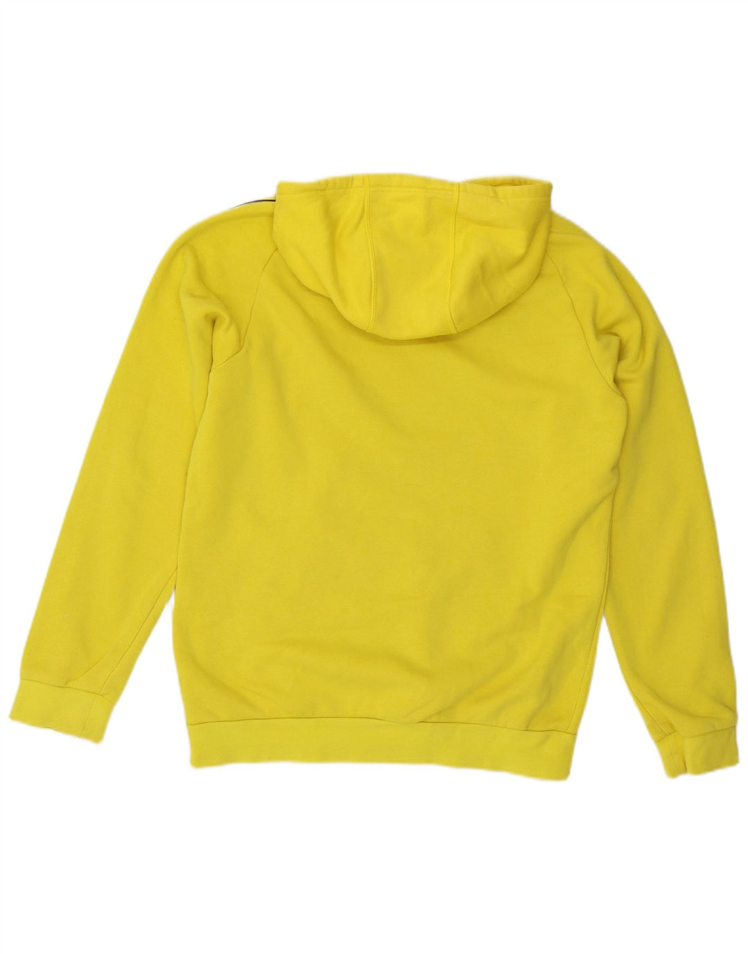 ADIDAS Mens Hoodie Jumper Medium Yellow Cotton