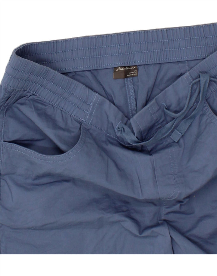 EDDIE BAUER Womens Casual Shorts US 12 Large W34  Blue Cotton Vintage Eddie Bauer and Second-Hand Eddie Bauer from Messina Hembry 
