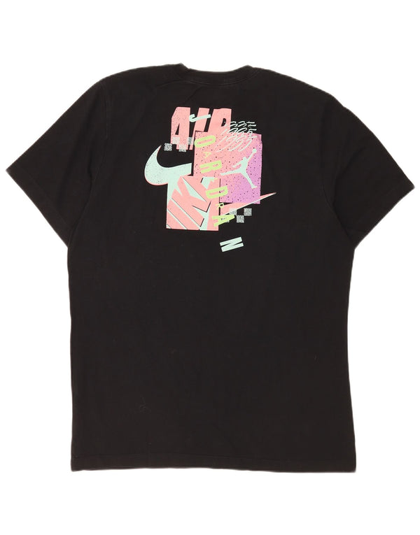 Jordan Mens Standard Fit Graphic T-Shirt Top Large Black Cotton