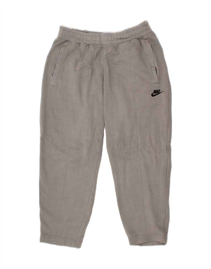 NIKE Womens Tracksuit Trousers Joggers UK 12 Medium Grey Cotton Vintage Nike and Second-Hand Nike from Messina Hembry 