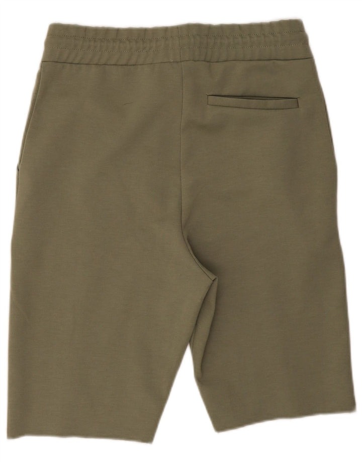 Zara Mens Sport Shorts Medium Green Polyester