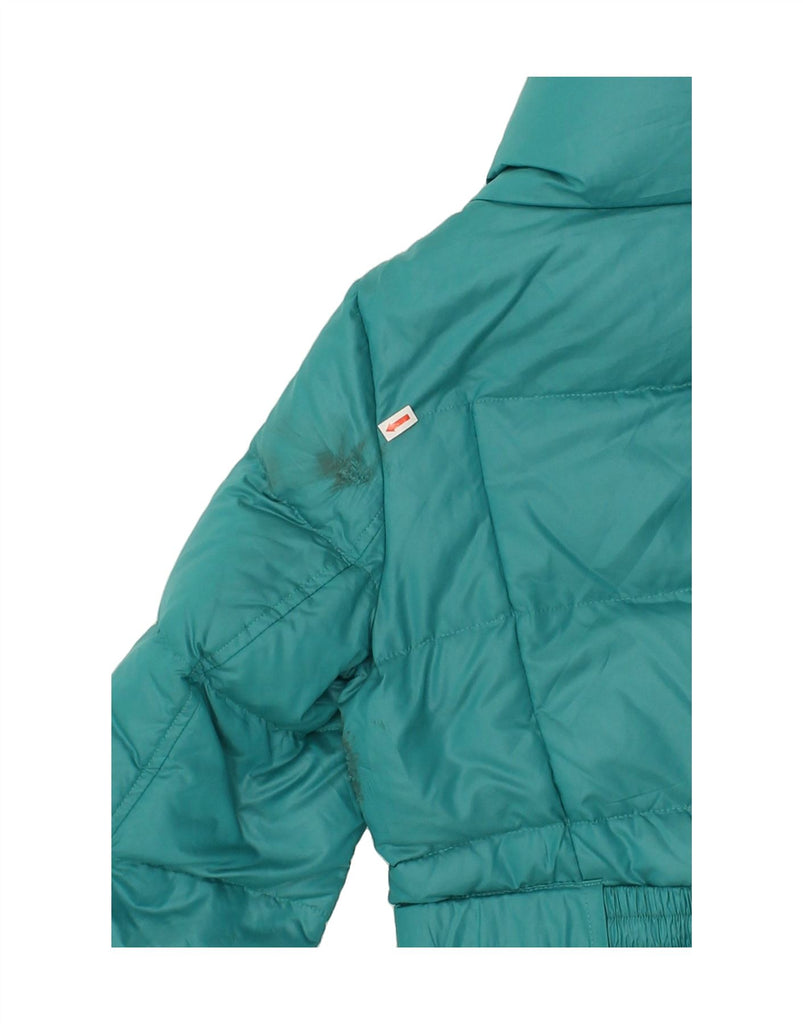 ESPRIT Womens Padded Jacket UK 14 Medium Turquoise Polyester | Vintage Esprit | Thrift | Second-Hand Esprit | Used Clothing | Messina Hembry 