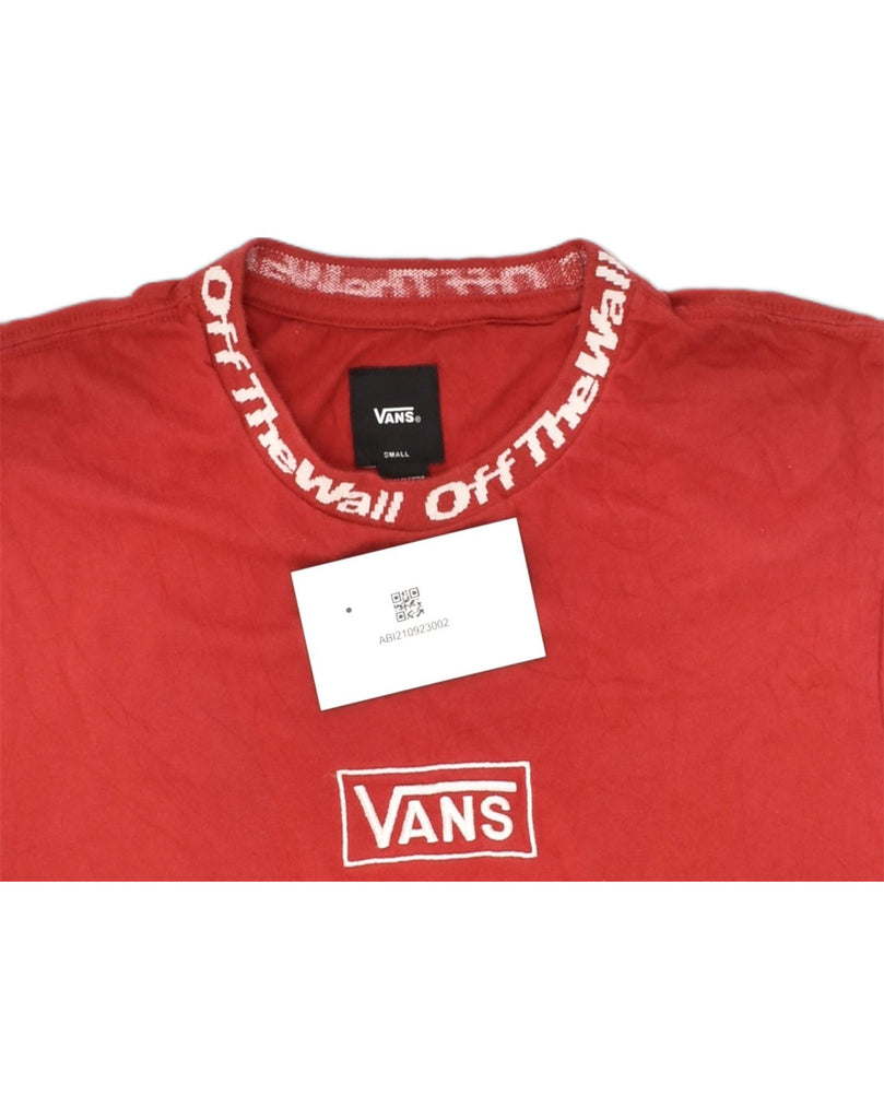 VANS Mens Off The Wall Graphic T-Shirt Top Small Red Cotton | Vintage Vans | Thrift | Second-Hand Vans | Used Clothing | Messina Hembry 