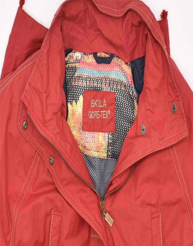 VINTAGE Womens Oversized Hooded Windbreaker Jacket UK 14 Large  Red | Vintage | Thrift | Second-Hand | Used Clothing | Messina Hembry 