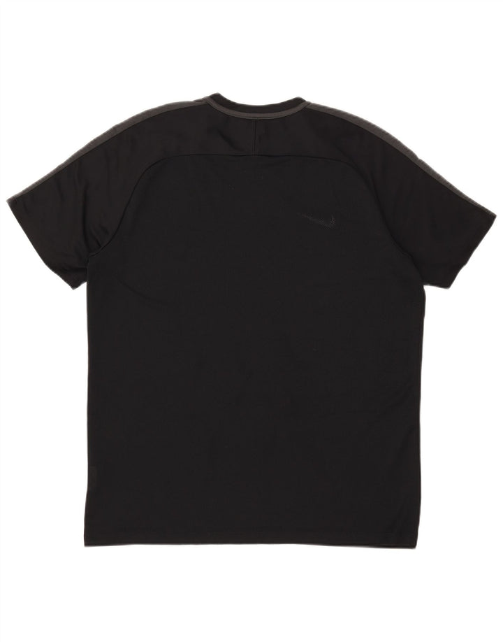 Nike Mens Dri Fit T-Shirt Top XL Black Colourblock Polyester