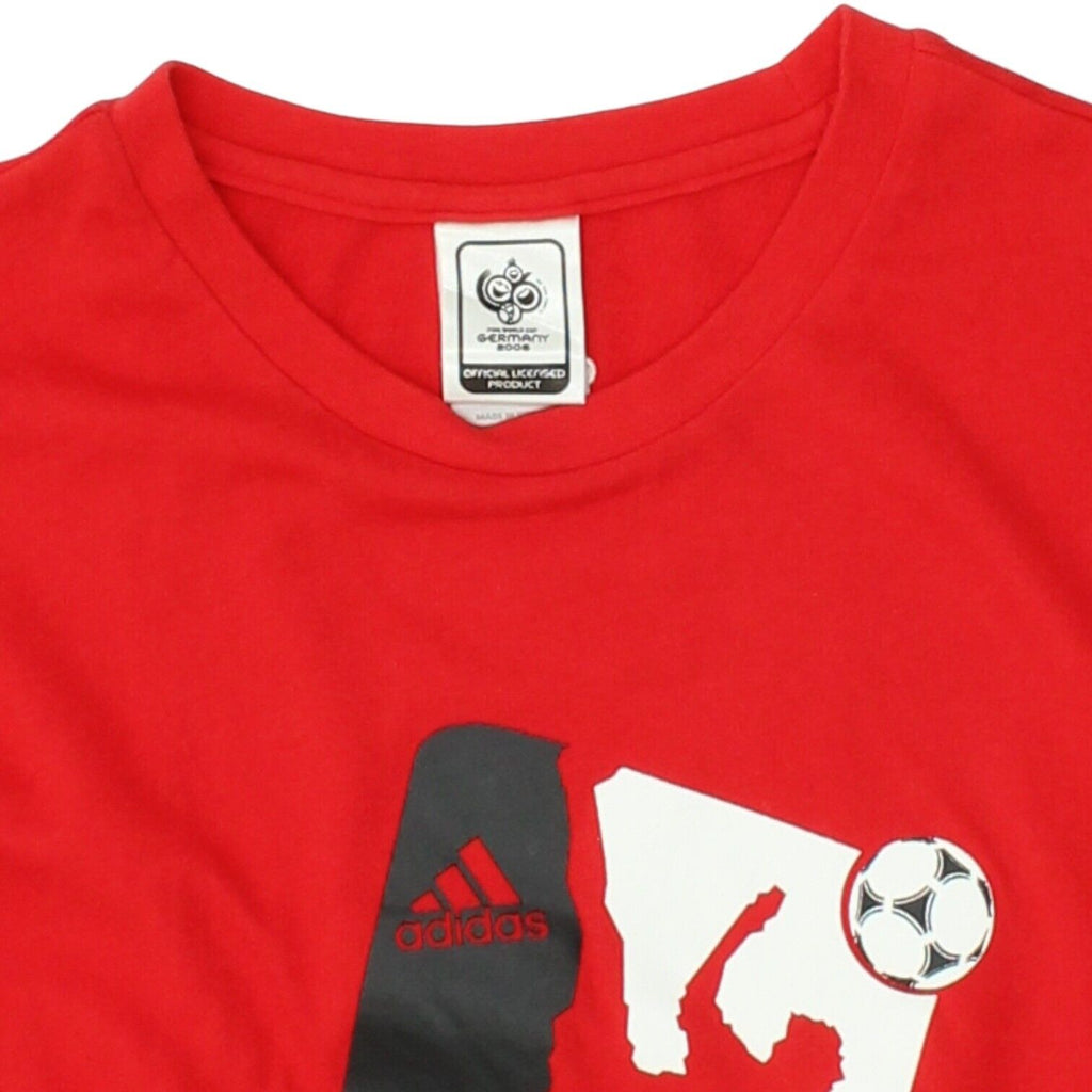 Germany 2006 FIFA World Cup Adidas Mens Red Tank Top | Vintage Football Sports | Vintage Messina Hembry | Thrift | Second-Hand Messina Hembry | Used Clothing | Messina Hembry 