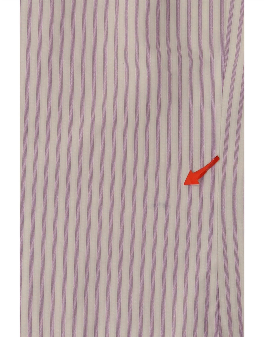Ted Baker Mens Shirt Size 4 Large Purple Pinstripe Cotton