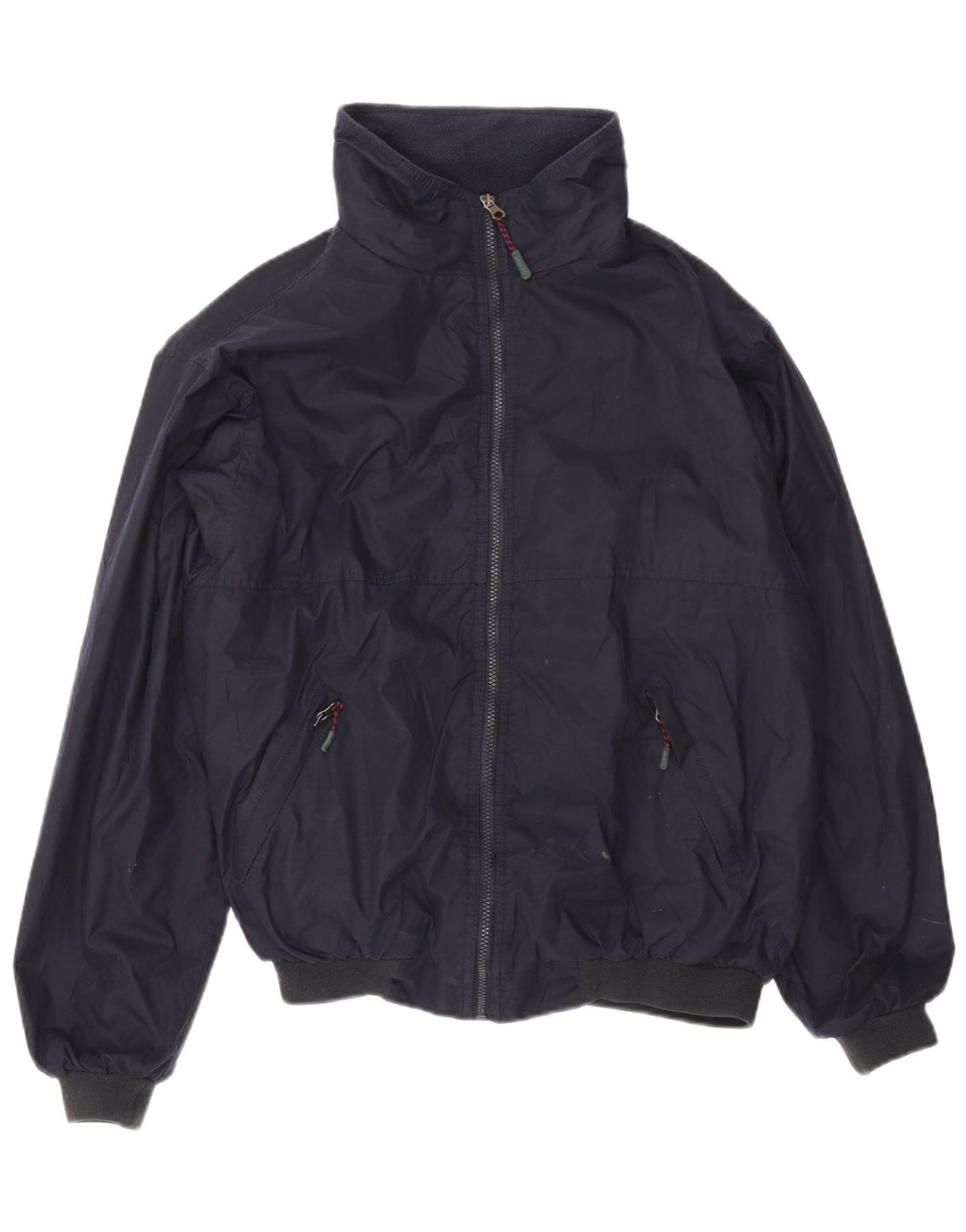 Musto Mens Bomber Jacket UK 40 Large Navy Blue Polyester