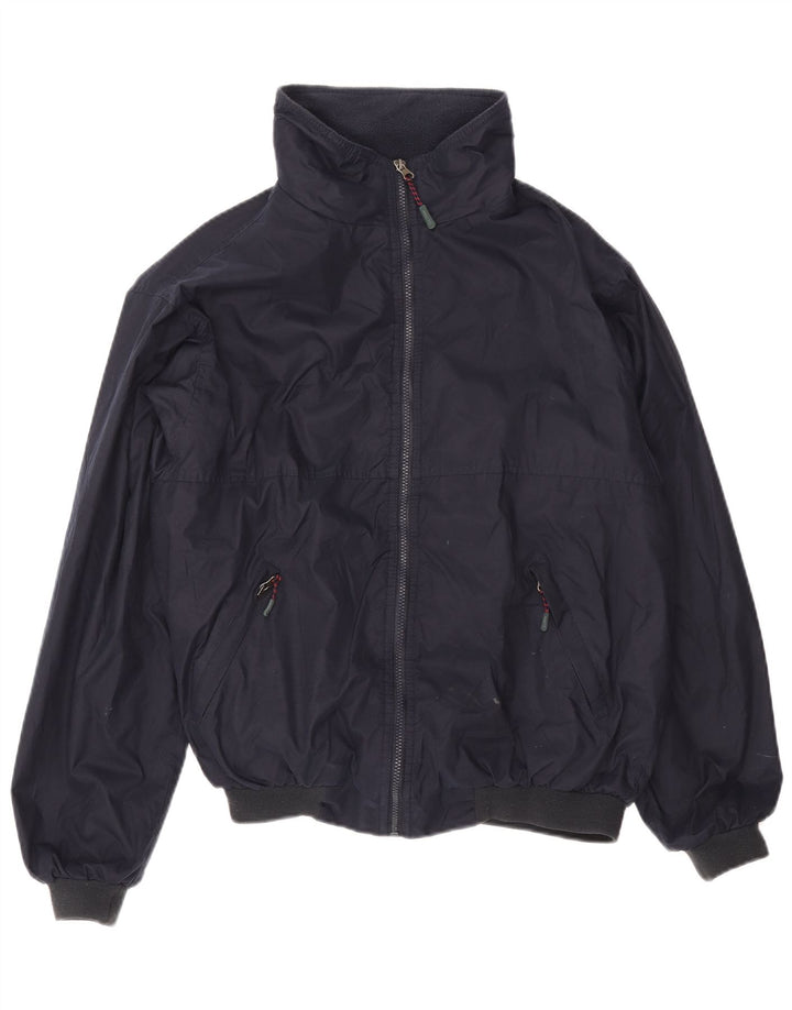 Musto Mens Bomber Jacket UK 40 Large Navy Blue Polyester