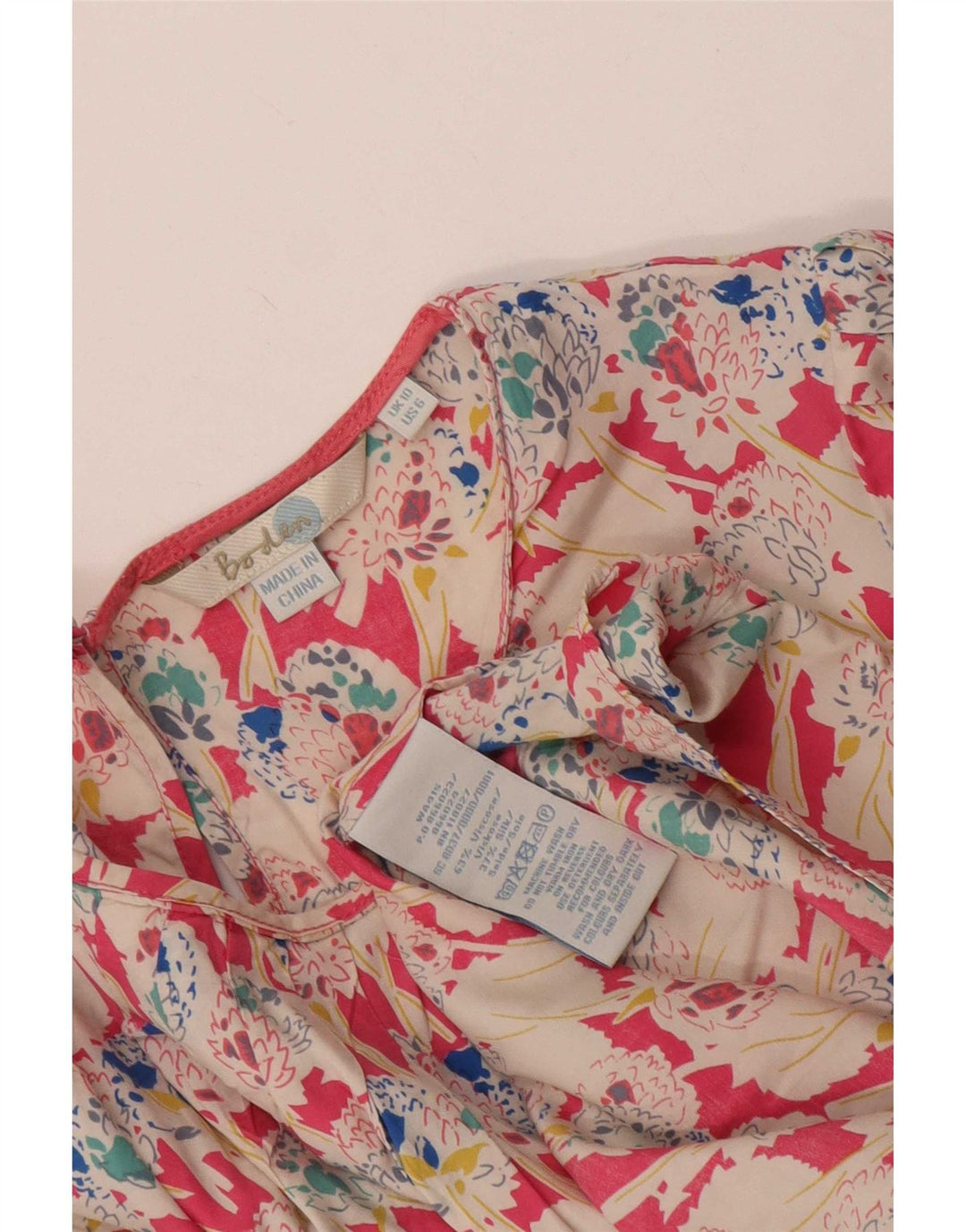 Boden Womens Blouse Top UK 10 Small Multicoloured Floral Viscose