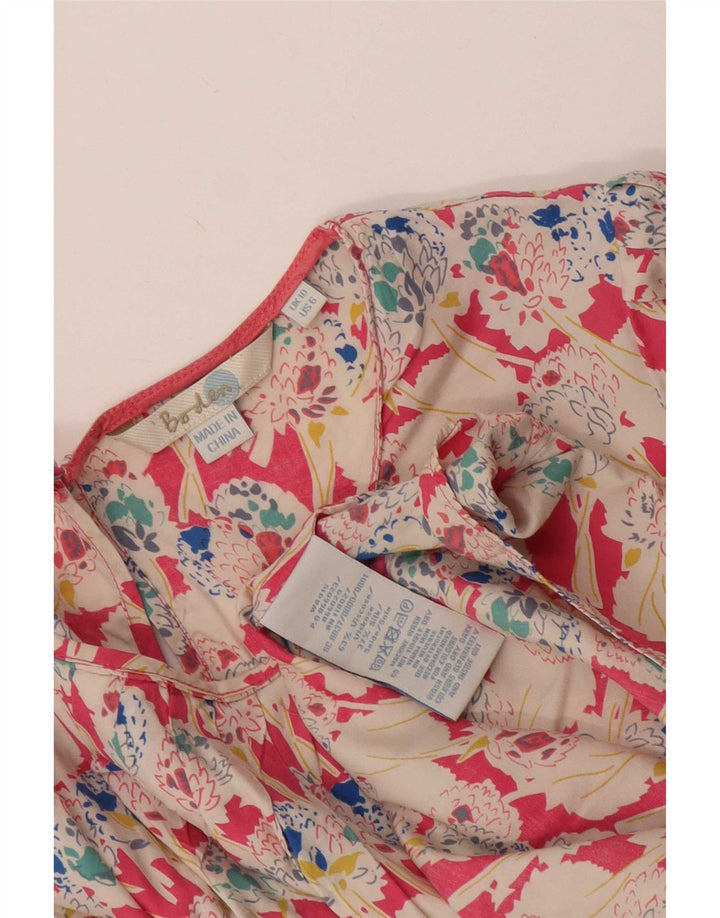Boden Womens Blouse Top UK 10 Small Multicoloured Floral Viscose
