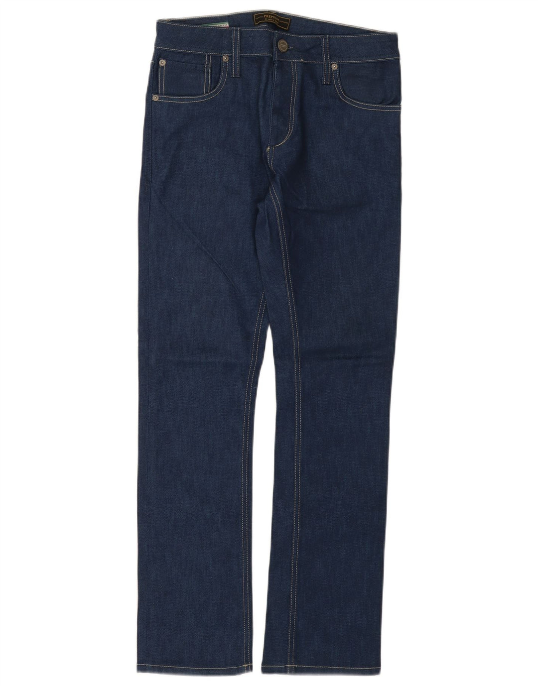 Jack & Jones Mens Straight Jeans W29 L30 Blue Cotton