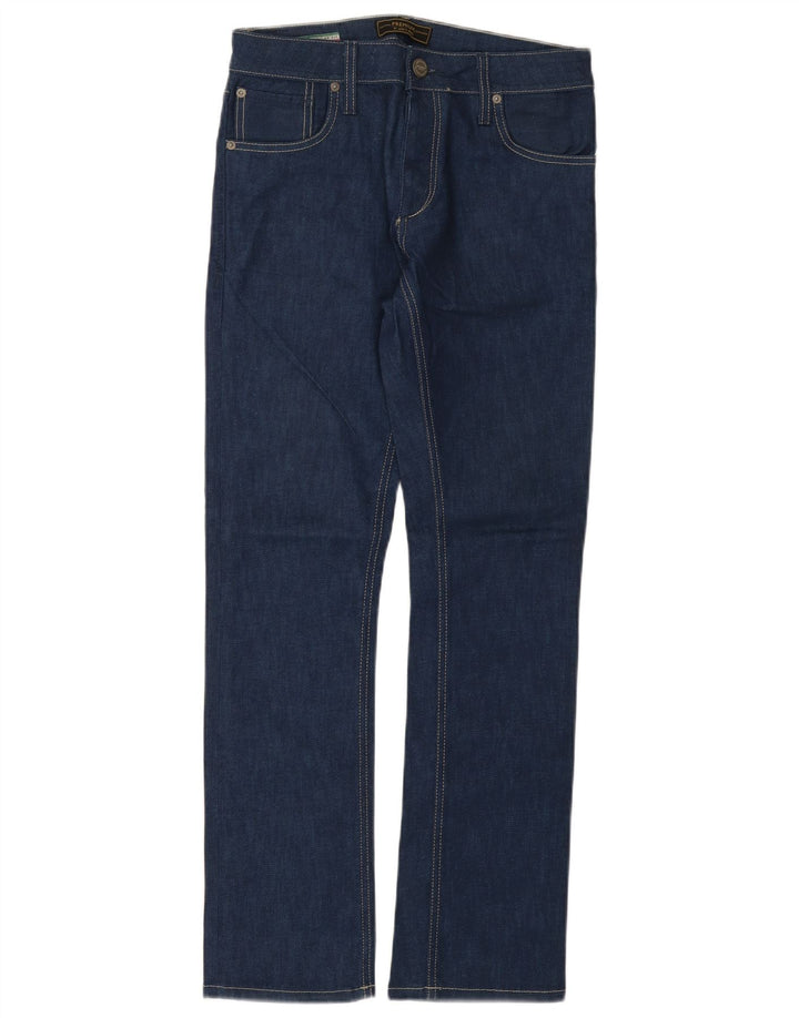 Jack & Jones Mens Straight Jeans W29 L30 Blue Cotton