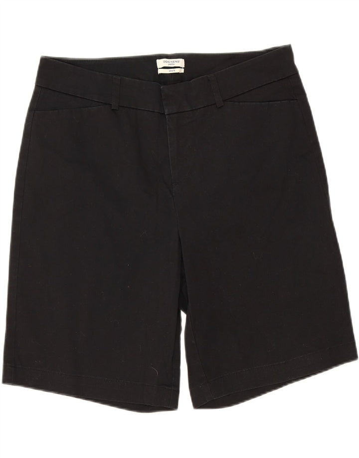 DOCKERS Womens Casual Shorts US 10 Large W32  Black Cotton Vintage Dockers and Second-Hand Dockers from Messina Hembry 