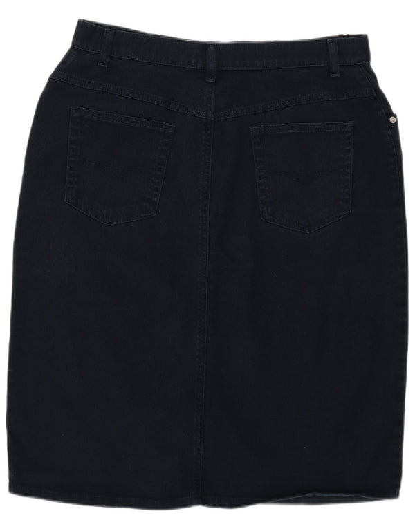 Marks & Spencer Womens Denim Skirt UK 16 Large W32  Navy Blue Cotton