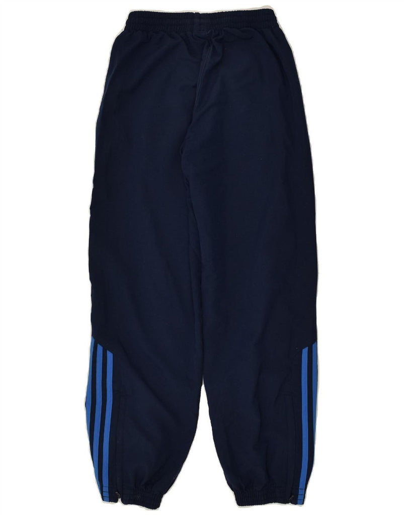 ADIDAS Boys Tracksuit Trousers Joggers 11-12 Years Navy Blue Polyester | Vintage Adidas | Thrift | Second-Hand Adidas | Used Clothing | Messina Hembry 