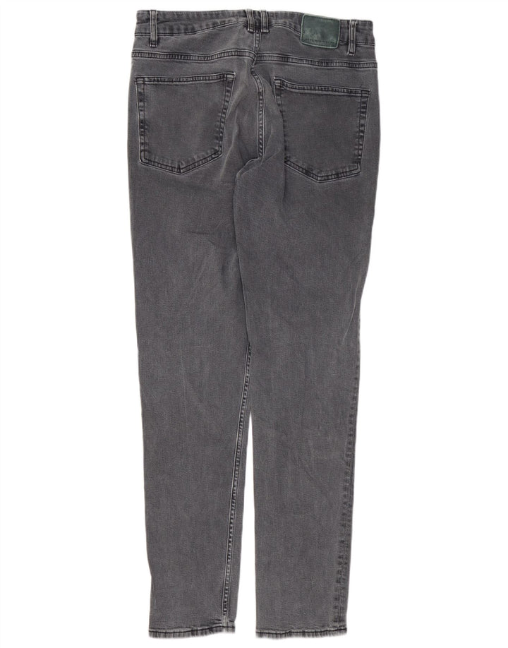 Zara Mens Slim Jeans EU 42 Large W32 L30 Grey Cotton