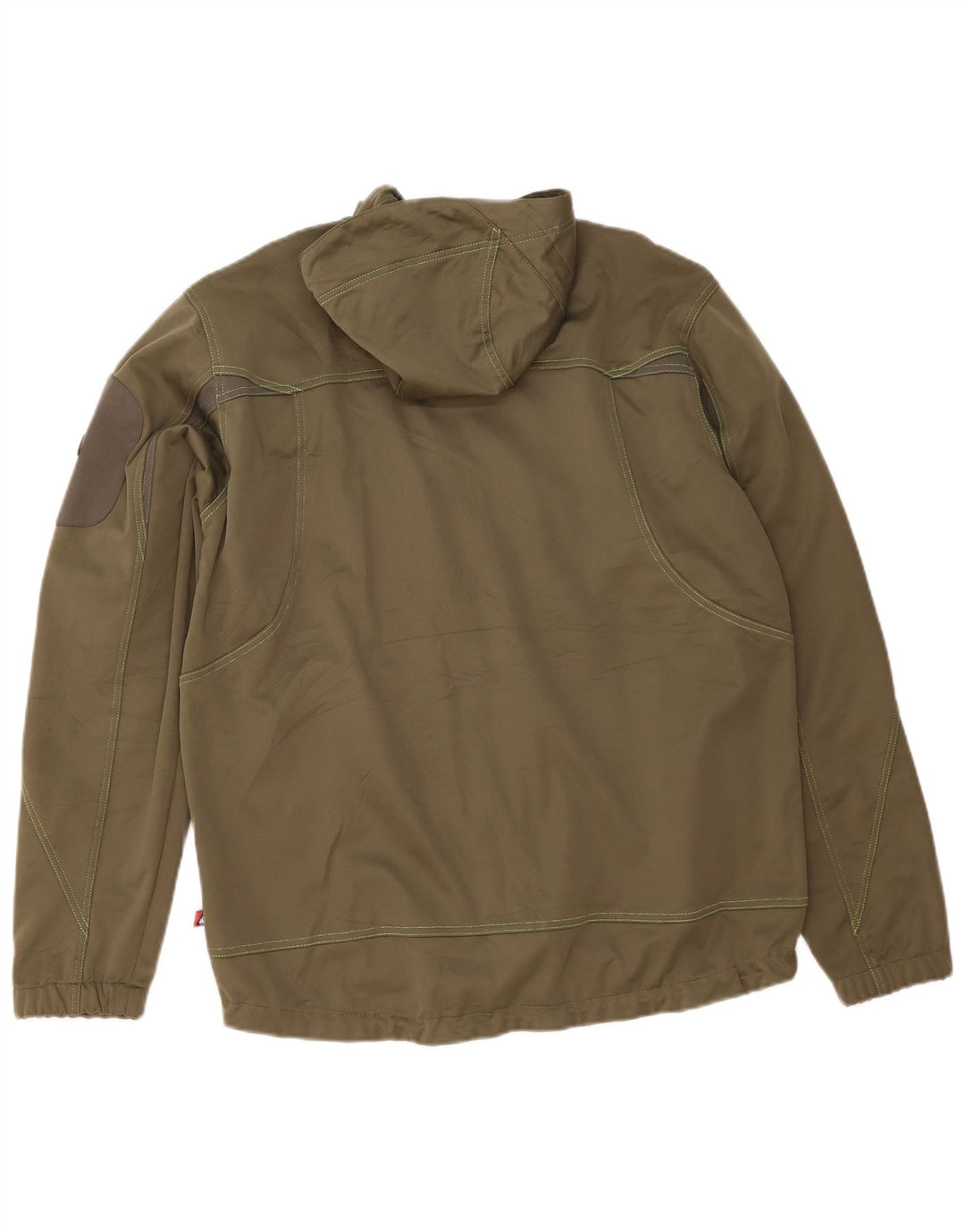 OCK Mens Hooded Tracksuit Top Jacket XL Khaki Polyester