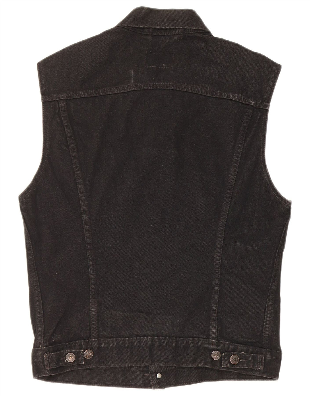 Levi's Mens Denim Gilet UK 38 Medium Black Cotton