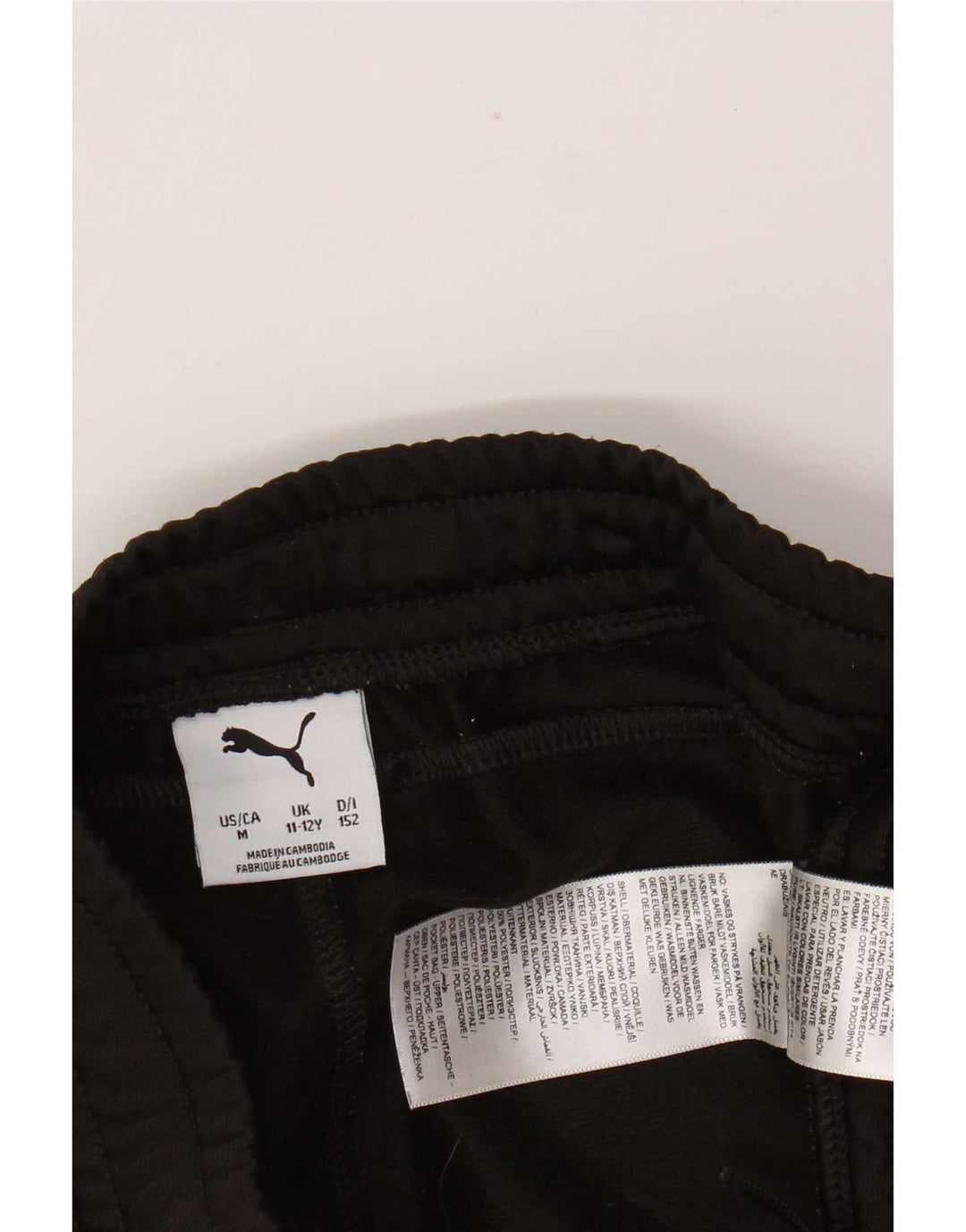 Puma Boys Tracksuit Trousers 11-12 Years Black Polyester
