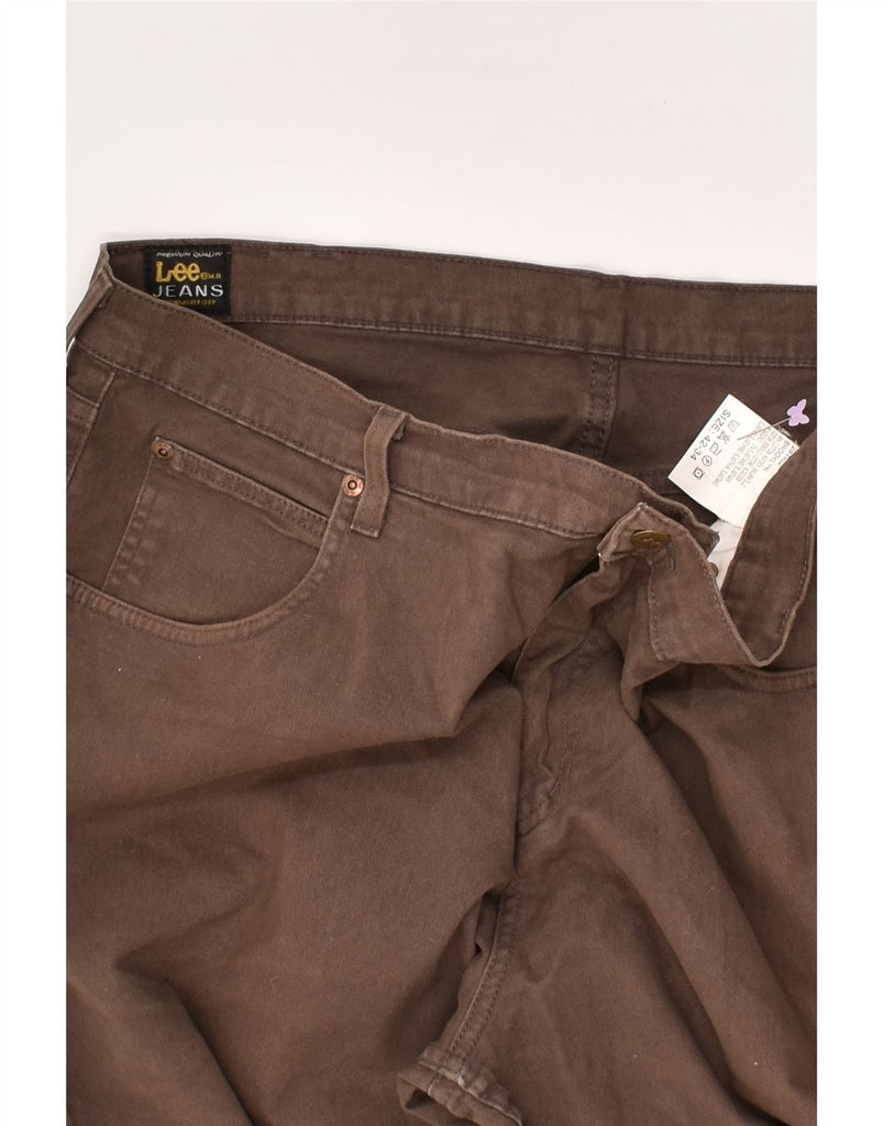 LEE Mens Brooklyn Straight Jeans W42 L27 Brown Cotton | Vintage Lee | Thrift | Second-Hand Lee | Used Clothing | Messina Hembry 