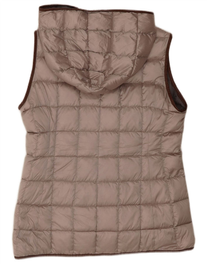 Fay Womens Padded Gilet UK 16 Large Beige Polyester