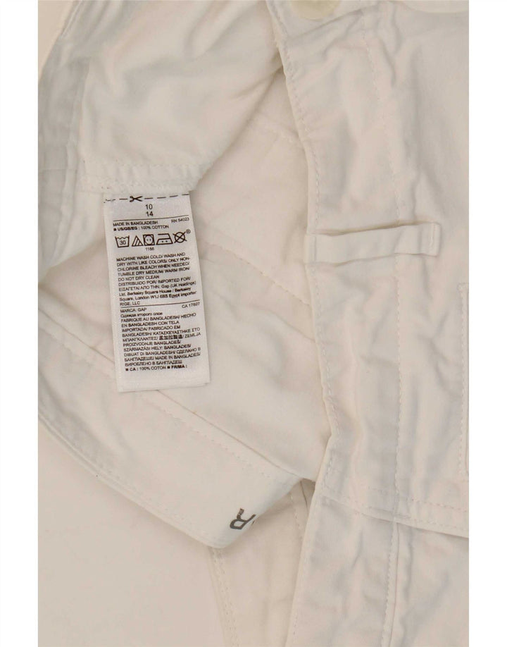 Gap Womens Hot Pants US 10 Large W32 White Cotton