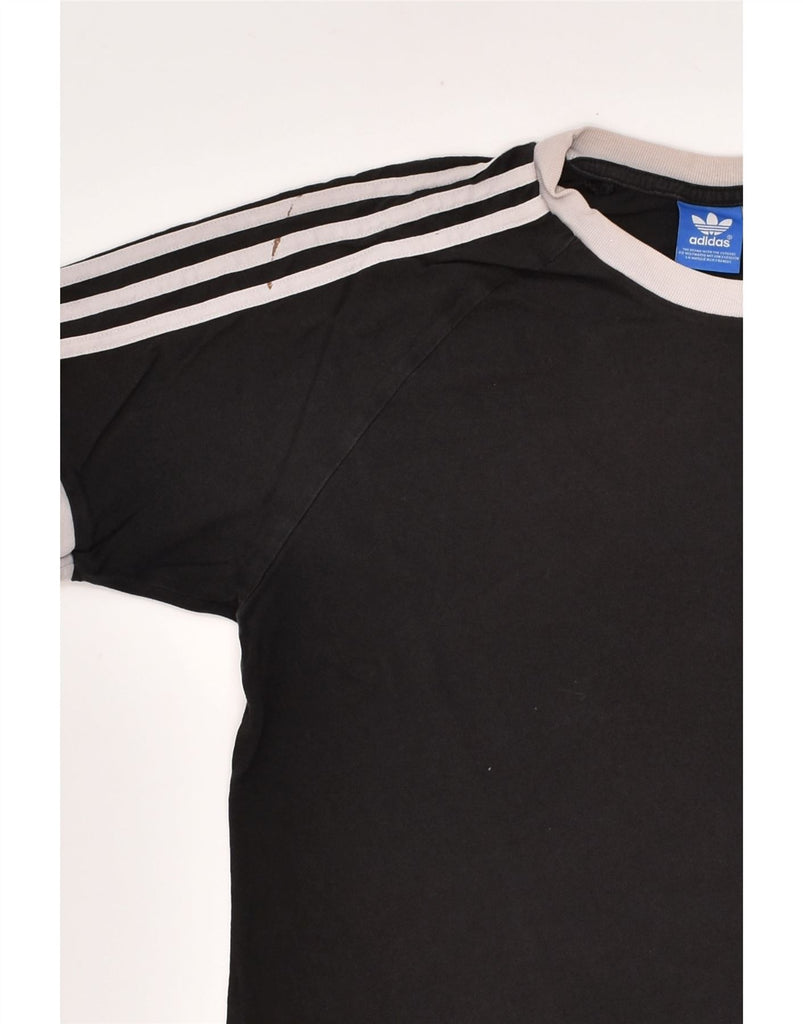 ADIDAS Mens T-Shirt Top Medium Black Cotton | Vintage Adidas | Thrift | Second-Hand Adidas | Used Clothing | Messina Hembry 