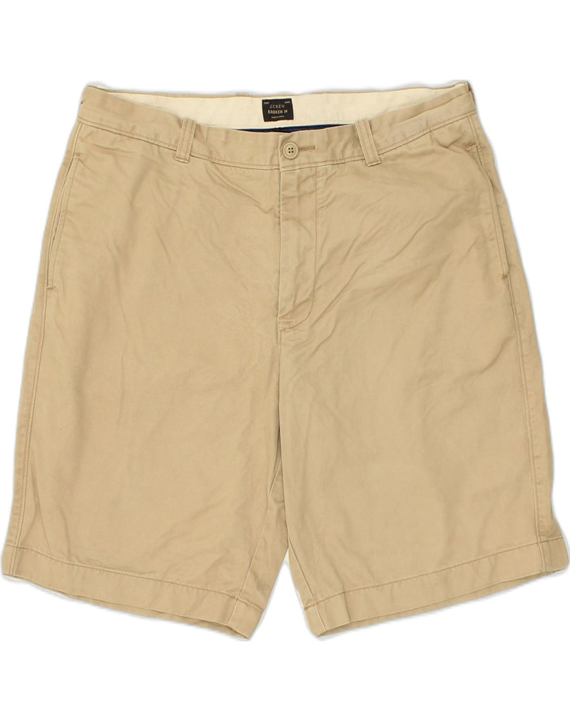 J. CREW Mens Broken In Chino Shorts W36 Large  Beige Cotton | Vintage J. Crew | Thrift | Second-Hand J. Crew | Used Clothing | Messina Hembry 