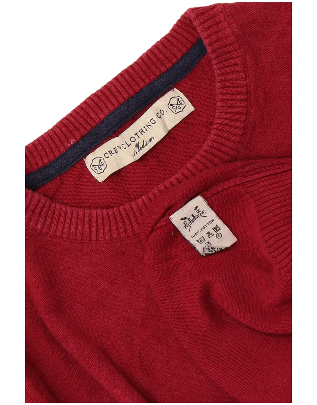Crew Clothing Mens Crew Neck Jumper Sweater Medium Pink Cotton